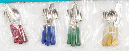 OakridgeStores.com | By Barb - Flatware, Fiesta - 1" Scale Dollhouse Miniature - FL1F