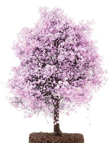 OakridgeStores.com | Creative Accents - CA - 4 Inch Redbud Tree on Spike - 1" Scale Dollhouse Miniature Plant - 1510 783970800855