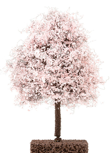 OakridgeStores.com | Creative Accents - CA - 4 Inch Flowering Cherry Tree on Spike - 1" Scale Dollhouse Miniature Plant - 1531 783970800879