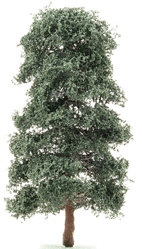 OakridgeStores.com | Creative Accents - CA - 8 inch Dark Green Oak Tree on Spike - 1" Scale Dollhouse Miniature Plant - 3535 783970801142