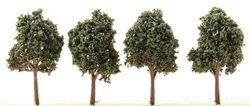 OakridgeStores.com | Creative Accents - 1:12 Scale Dark Green Trees - 2.5 inches - 4-Pack - Landscaping Scenery - 7001 783970802941