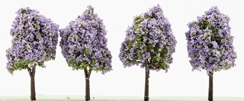 OakridgeStores.com | Creative Accents - 2-1/2 Inch Lilac Tree, 4 Pack - 1 Scale Dollhouse Miniature Plant - 7008 783970803115