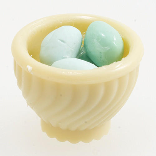 OakridgeStores.com | Carrudus - Bowl of Araucana Eggs - Assorted Colors - 1:12 Scale Dollhouse Miniature Food - 0922