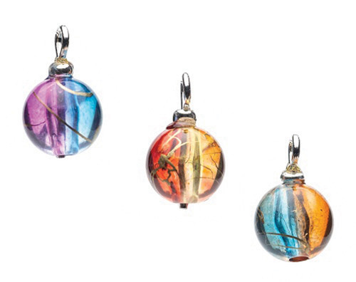 OakridgeStores.com | Creative Little Details - Carnival Glass Ornaments - Set of 3 - 1 Scale Dollhouse Miniature - 2136