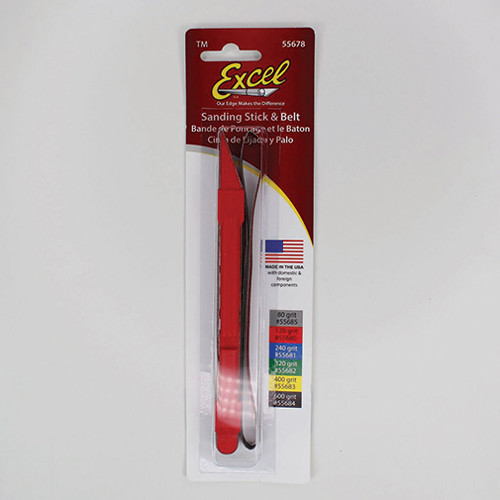 OakridgeStores.com | Excel - Red Sanding Stick with 2 #120 Grit Sanding Belts - 55722