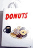 OakridgeStores.com | Hudson River Miniatures - Donut Shopping Bag - Store Accessory - 1:12 Scale Dollhouse Miniature - 58082