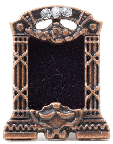 OakridgeStores.com | International Miniatures - Small Antique Bronze Picture Frame - 1" Scale Dollhouse Miniature - 65342 731851653427