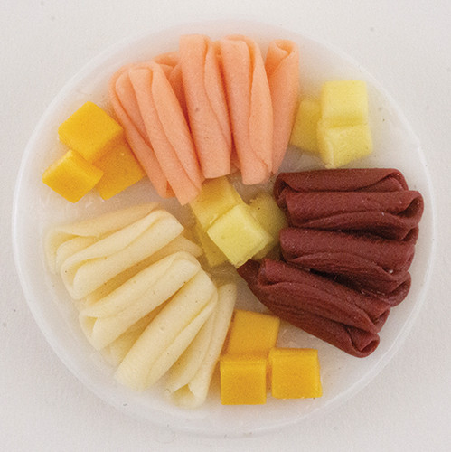 OakridgeStores.com | International Miniatures - Meat and Cheese Tray - Appetizer Tray - 1" Scale Dollhouse Miniature - 65677 731851656770