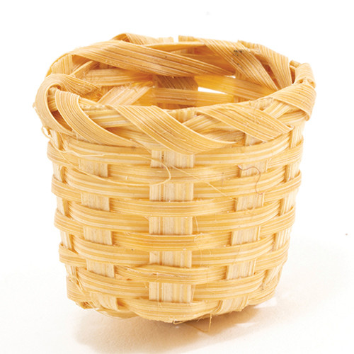 OakridgeStores.com | International Miniatures - Round Waste Basket - 1:12 Scale Dollhouse Miniature - 65722 731851657227