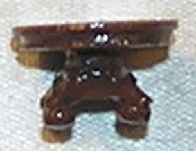 OakridgeStores.com | Island Crafts - Matchbox Table, Round, Brown - 1" Scale Dollhouse Miniature Furniture - 3328