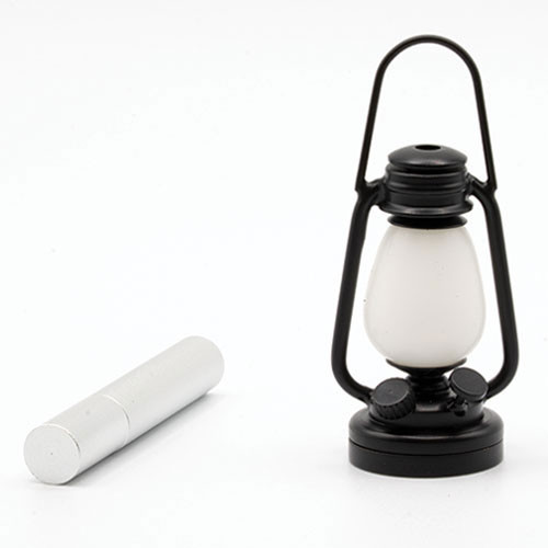 OakridgeStores.com | Miniature House - LED Battery Oil Table Light with Wand, Black, CR1632, 3 Volt - 1:12 Scale Dollhouse Miniature - 55084BK