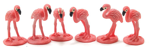 OakridgeStores.com | Multi Minis - Flamingo - Animal Figures, Set of 6 - 1" Scale Dollhouse Miniature - 6020 749939622258