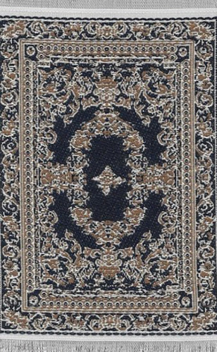 OakridgeStores.com | New Creations - Turkish Woven Rug, 3.5 x 2.5 inches - 1" Scale Dollhouse Miniature Rug - SK060-19