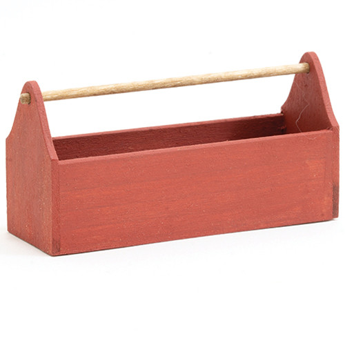 OakridgeStores.com | Sir Thomas Thumb - Tool Tote - Red - 1 Scale Dollhouse Miniature - 728B