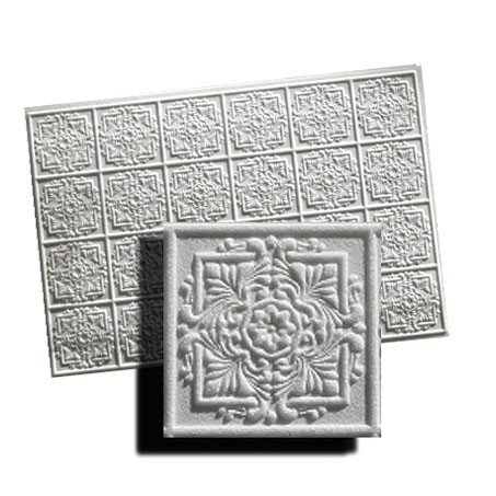 OakridgeStores.com | World Miniatures - White Ceiling 3D - Half Scale (1:24) Dollhouse Miniature Building Material - 24924