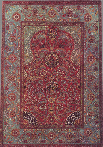 OakridgeStores.com | What's Next - 16th Century Turkish Carpet Rug - 7.5 x 10.5 inches - 1:12 Scale Dollhouse Miniature - 1130