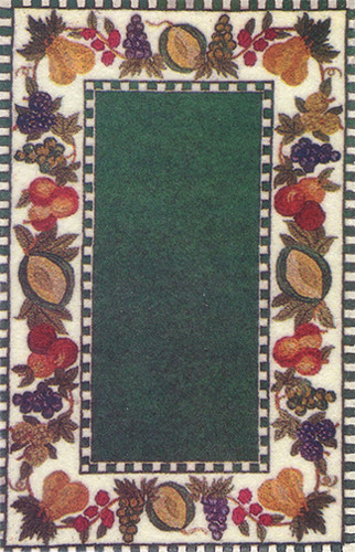 OakridgeStores.com | What's Next - Cornucopia Printed Rug - 1" Scale Dollhouse Miniature Rug - 1150