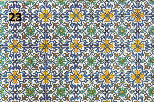 OakridgeStores.com | What's Next - Tile Floor: Seixas - 9 x 12 inches Sheet - 1:12 Scale Dollhouse Miniature Flooring - 23