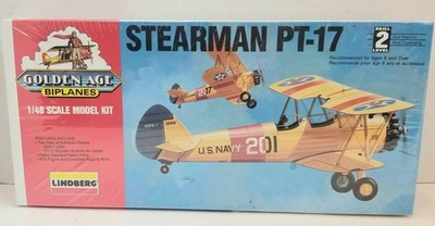 RESALE SHOP - Lindberg Stearman PT-17 1/48 #72582 Skill 2 - PAER-72582-NS5212