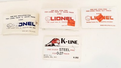 RESALE SHOP - Set of 8 Lionel/K-Line O Gauge Insulating/Steel Pins - RIOR-6-6661LOT-NS5449