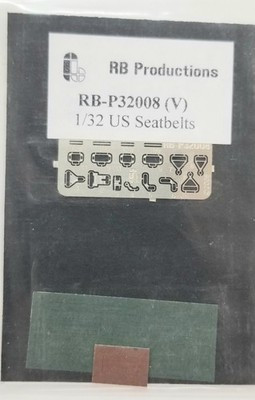 RESALE SHOP - RB Productions P32008 1/32 US Seatbelts (GREEN) - STORE-P32008(GREEN)-NOB5774