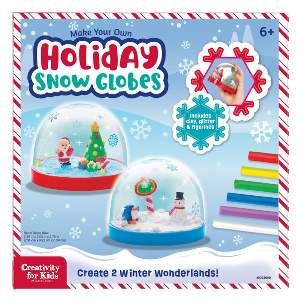 OakridgeStores.com | Creativity for Kids - Holiday Snow Globes - Make Your Own Water Globes Kit - 6365000 092633322185