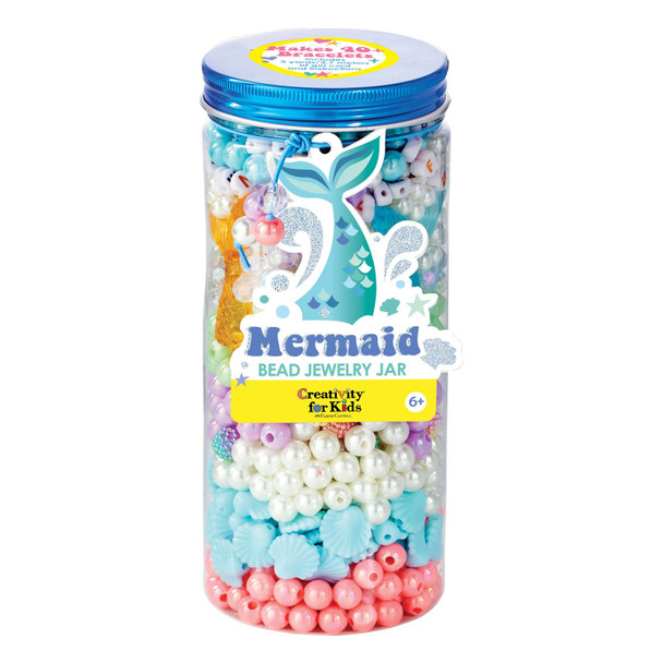 OakridgeStores.com | Creativity for Kids - Mermaid - Bead Jewelry Jar - Jewelry Making Kit - 6477000