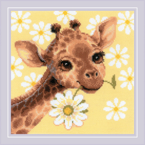 OakridgeStores.com | Riolis - Little Giraffe - Counted Cross Stitch Kit, 10 Count - 2318