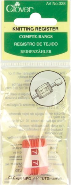 OakridgeStores.com | Clover - Knitting Register - Fits Up To Size 10.5 (6.5 mm) - 328 051221354335