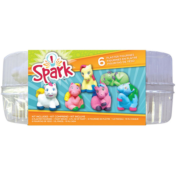 OakridgeStores.com | Colorbok - Ponies - Spark Plaster Figurine Painting Value Pack - 32402 765468324029