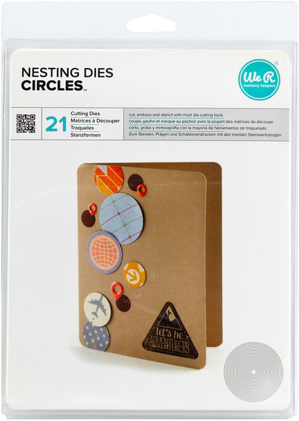 OakridgeStores.com | We R Makers - Circles .25 to 5.5 inches - Lifestyle Nesting Dies Set, 21 pcs - 02794-0 822431027940
