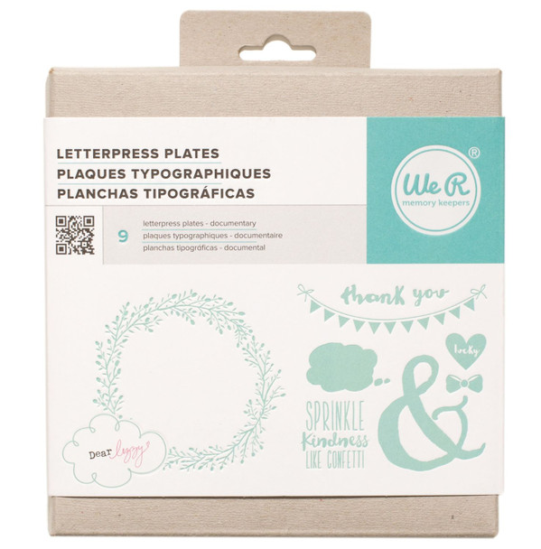 OakridgeStores.com | We R Makers - Dear Lizzy Documentary - Letterpress Plates Set - 662695 633356626954
