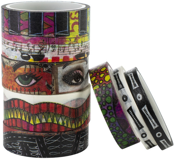 OakridgeStores.com | Dylusions - Set #4 - Dyan Reaveley's Dylusions Washi Tape Set - 7 Rolls - DYA63377