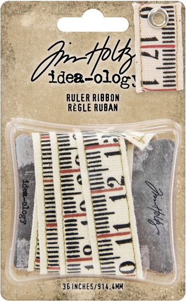 OakridgeStores.com | Tim Holtz - Advantus - 36 Inches - Idea-Ology Ruler Ribbon - Embellishment Trim - TH93955 040861939552