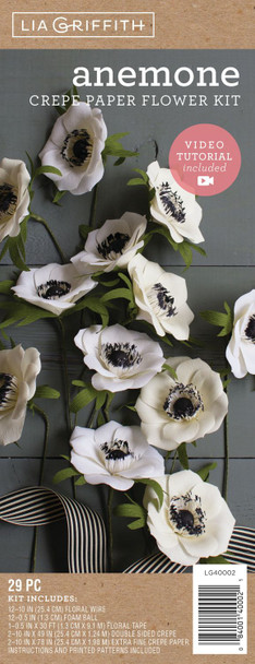 OakridgeStores.com | Lia Griffith - Anemones - Crepe Paper Flower Kit - LG40002 084001400021