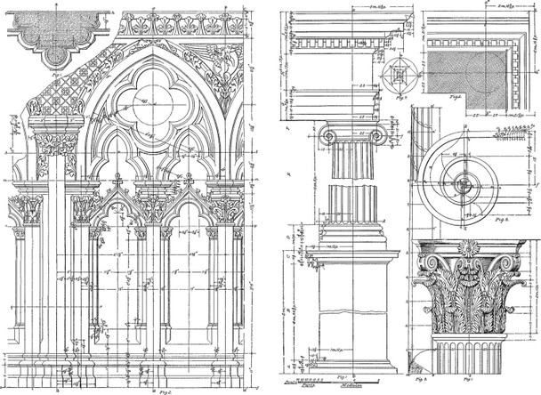 OakridgeStores.com | Tim Holtz - Stampers Anon - Architecture - Cling Rubber Stamp Set - 7 x 8.5 inches - CMS369