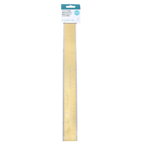 OakridgeStores.com | We R Makers - Foil Quill Magnetic Ruler - 14 inches - 661111 633356611110