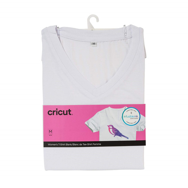 OakridgeStores.com | Cricut - Women's Medium - Infusible Ink Blank V Neck T-Shirt - Craft Blank - 2006818 093573424465