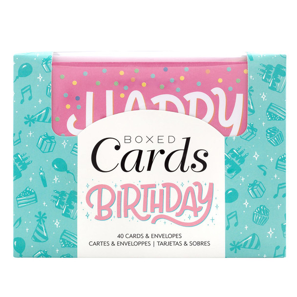 OakridgeStores.com | American Crafts - Blank Birthday - Cards & Envelopes Set - 4.25 x 5.5 inches, 40 Pack - 356507 718813565073