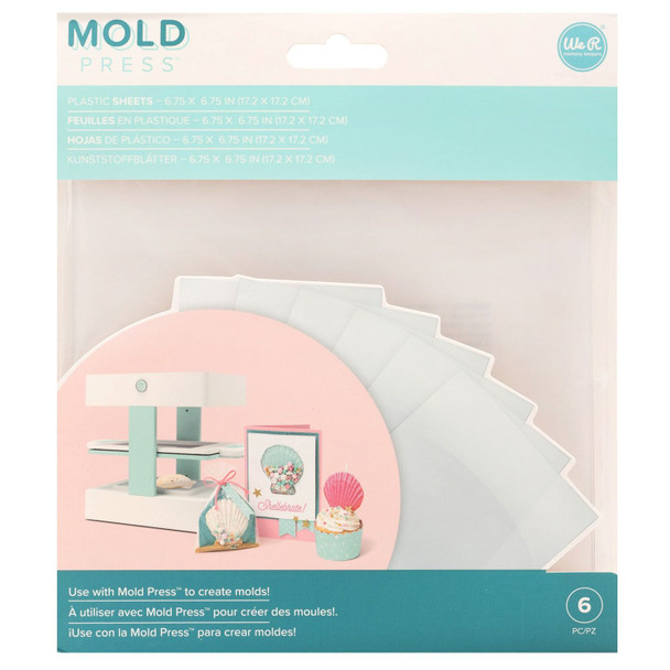 OakridgeStores.com | We R Makers - Clear - We R Mold Press Plastic Sheets 6/Pkg - 661357 633356613572