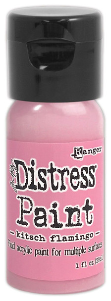 OakridgeStores.com | Tim Holtz - Ranger - Kitsch Flamingo - Distress Paint Flip Top Acrylic Paint 1 oz - TDF72638