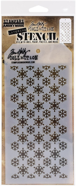 OakridgeStores.com | Tim Holtz - Stampers Anon - Flurries - Layered Stencil 4.125 x 8.5 inches - THS151