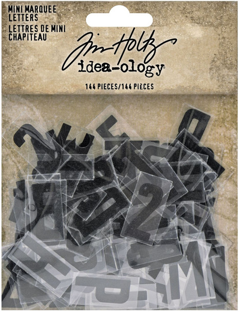 OakridgeStores.com | Tim Holtz - Idea-ology Mini Marquee Letters - Paper Letters & Numbers 144/Pkg - TH94127 040861941272