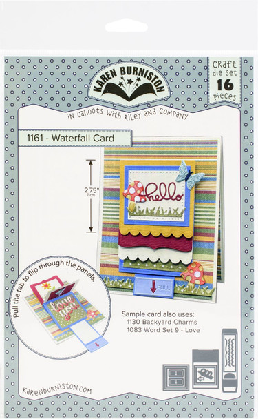 OakridgeStores.com | KB Riley - Waterfall Card - Craft Dies by Karen Burniston - 1161 084282633750