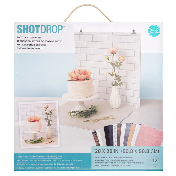 OakridgeStores.com | We R Makers - ShotBox ShotDrop Photo Background Kit - 20 x 20 inches - 60000184 633356616429