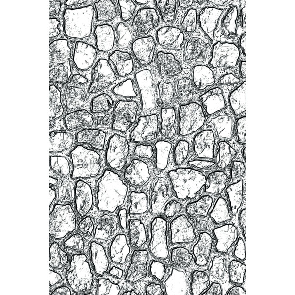 OakridgeStores.com | Tim Holtz - Sizzix - Mini Cobblestone - 3D Texture Fades Embossing Folder - 665461 630454273806