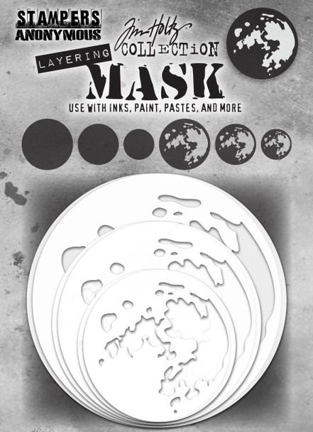 OakridgeStores.com | Tim Holtz - Stampers Anon - Moon - Layering Mask Set - 6/Pkg - THMSK01 793888454101