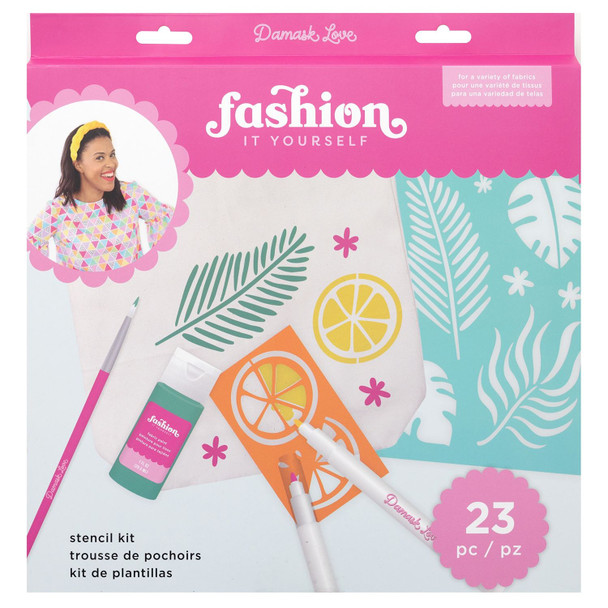 OakridgeStores.com | American Crafts - Damask Love - Fabric Stencil Kit - Full Kit - 34011364 718813979894