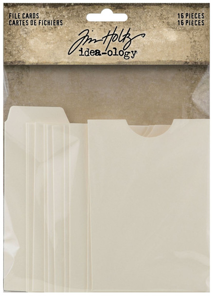 OakridgeStores.com | Tim Holtz - Advantus - Idea-ology File Cards - Cardstock Pockets & Cards - 16 Pieces - TH94223 040861942231