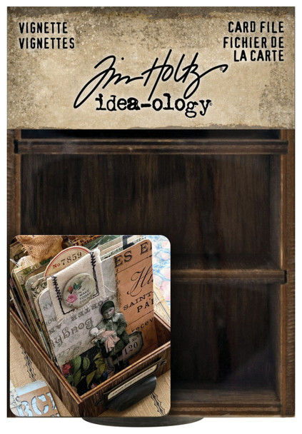 OakridgeStores.com | Tim Holtz - Advantus - Idea-ology Wooden Vignette Card File - Mixed Media Substrate - TH94243 040861942439